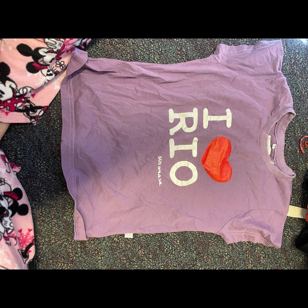 Purple crop top